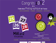 Tablet Screenshot of congresfpf2012.vincennes-images.org